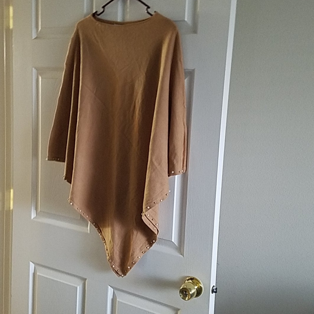 Light brown/tan women's poncho